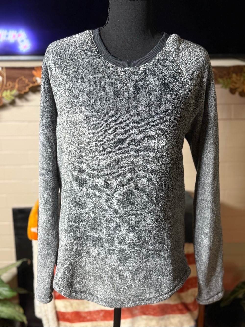 Sonoma Heathered Gray Crewneck Sweater